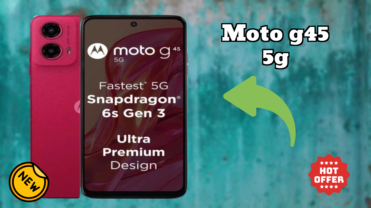 Moto G45 5G Display Technology: 6.5 Inches (16.51 Cm) Screen