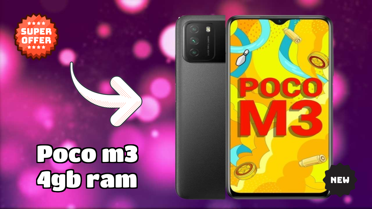 POCO M3 4GB RAM Display Size: 6.53 Inches (16.59 Cm) Screen Analysis