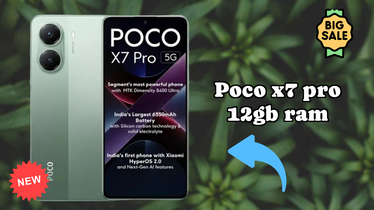 POCO X7 Pro 12GB RAM at ₹24,499 - Best Deal Available