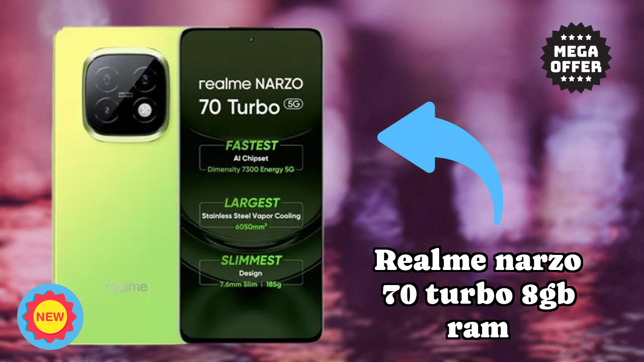 Realme Narzo 70 Turbo 8GB RAM Gaming Performance: MediaTek Dimensity 7300 Energy FPS Test