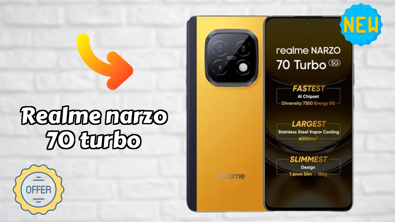 Realme Narzo 70 Turbo Battery Life: 5000 MAh Charging Speed