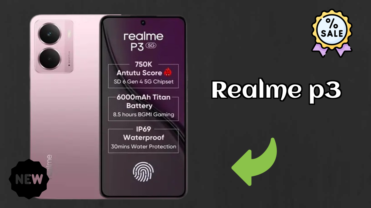 Realme P3 at ₹16,599 - Complete Specifications