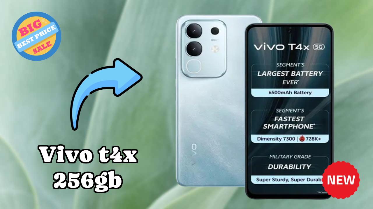 Vivo T4X 256GB at ₹16,499 - Complete Specifications